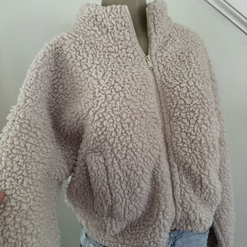 EXPRESS sherpa zip up jacket
